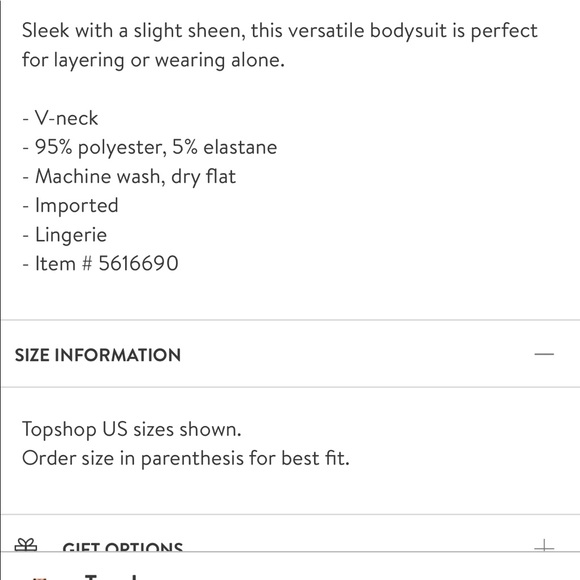 Top shop silk bodysuit - Picture 2 of 7